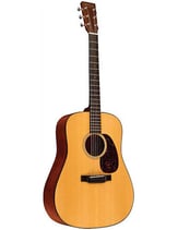 Dreadnought Acoustic Guitar Steel String, Natural Finish with Hardshell Case